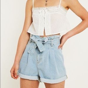 BDG Urban Outfitters Paperbag Denim Shorts